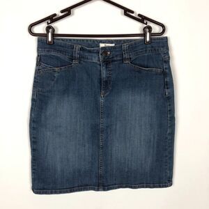 Bass Denim Jean Skirt Women's Size 8 Modest